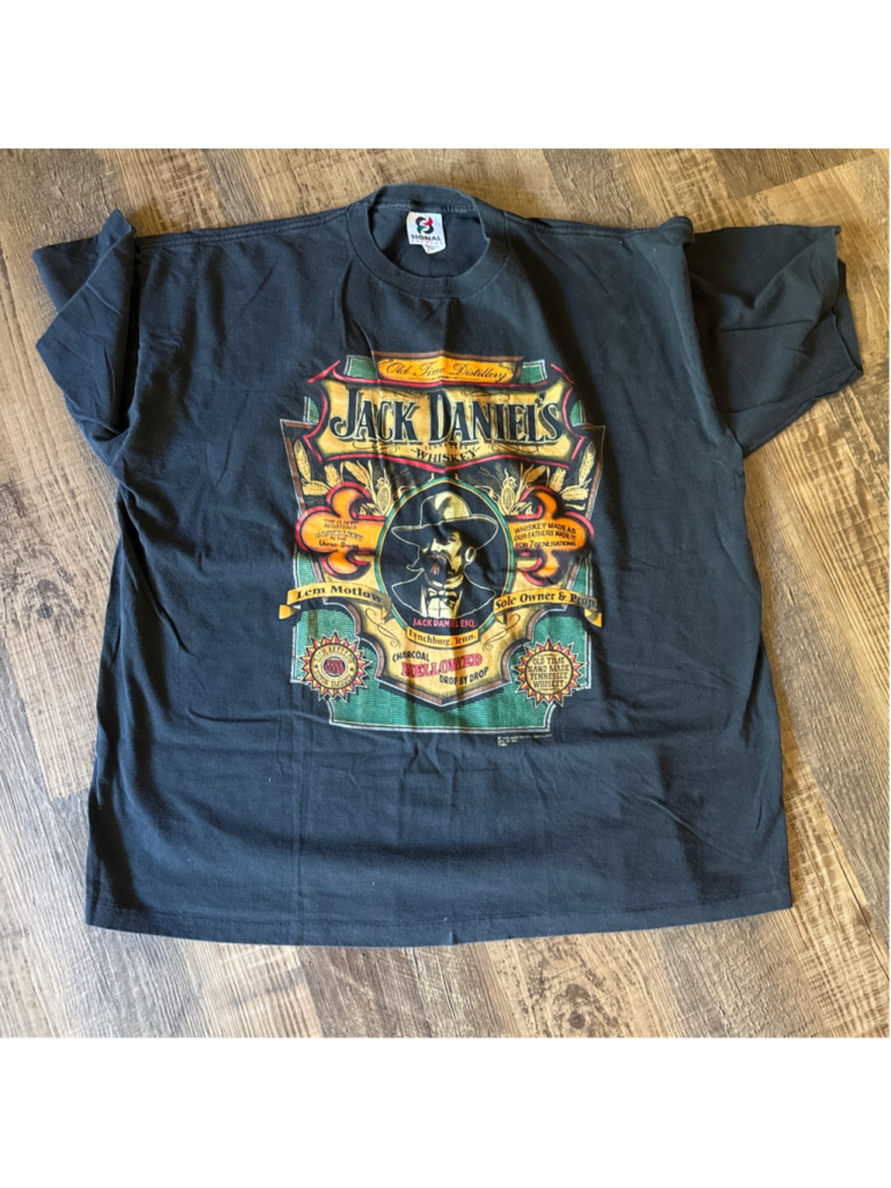 Vintage Jack Daniel’s Whiskey Graphic T-Shirt XXL Black EUC Lynchburg Tennessee